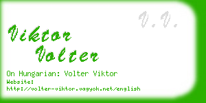 viktor volter business card